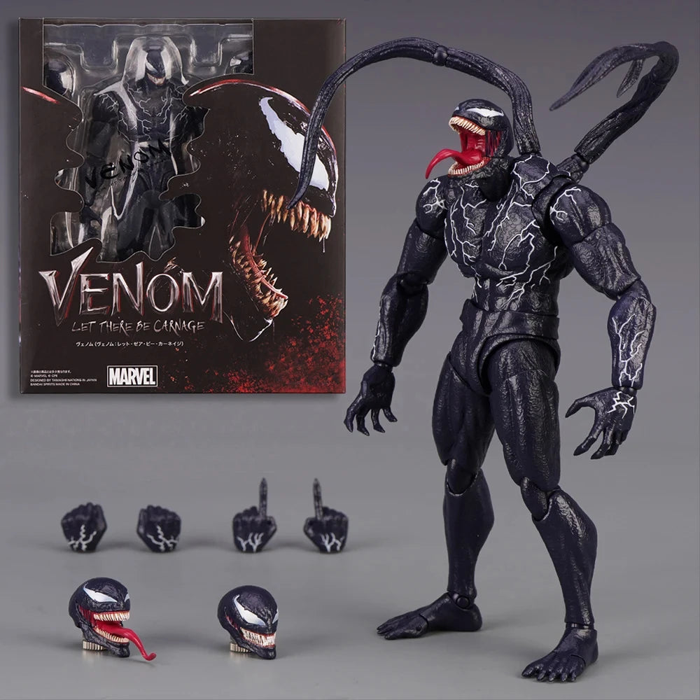 AMAZING YAMAGUCHI Venom 3 Carnage Venom: The Last Dance Symbiote Hasbro Action Figure Joint Movable Model Doll kids for Toy Gift