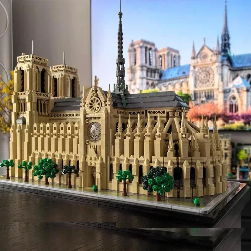 Notre Dame Cathedral Architecture Building Blocks Model Kit 21061 – City Landmark Series for Adult Collection Display & Birthday Gift