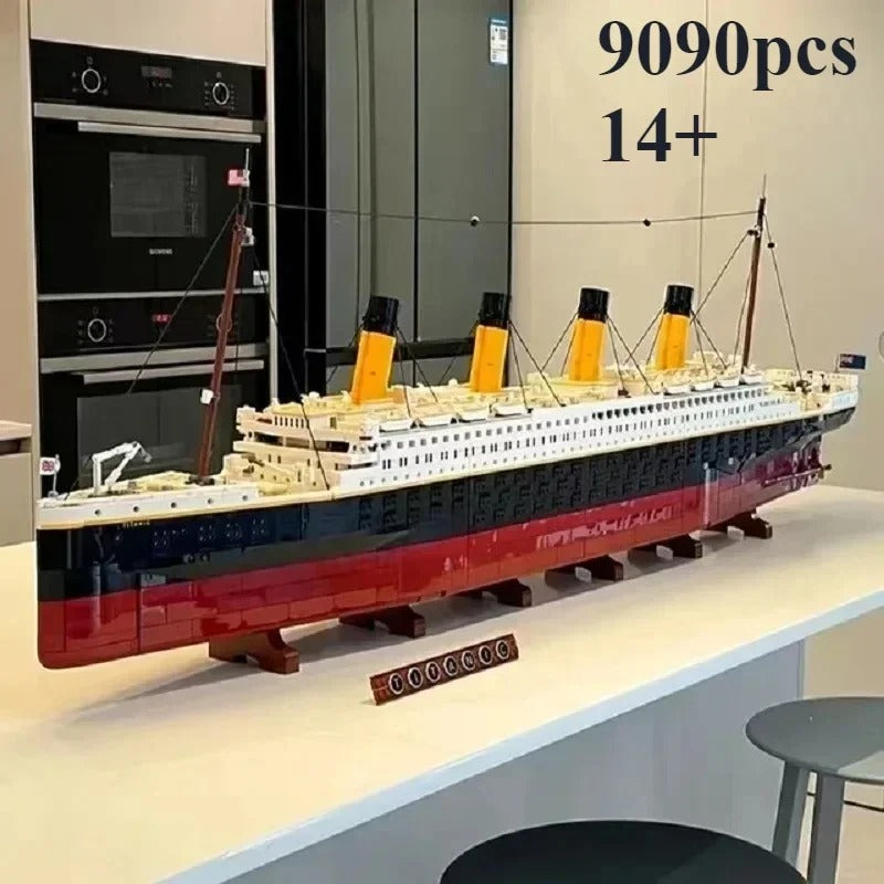 Titani Compatible 10294 Titanic Large Cruise Boat Building Blocks – 9090pcs