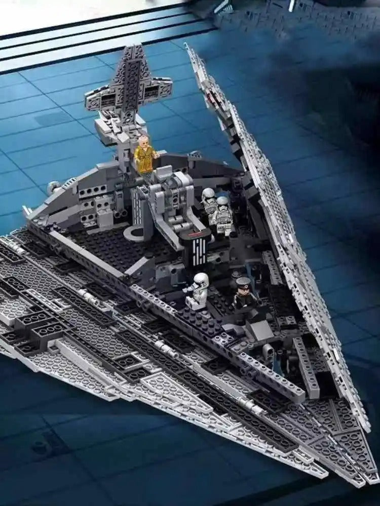 New Destroyer Space Starship 75190 Compatible Building Blocks Set – DIY Fighter Spaceship Model Toy Birthday Gift for Kids