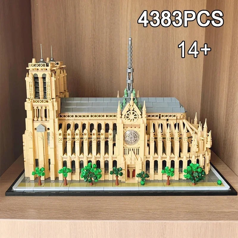 Notre Dame Cathedral Architecture Building Blocks Model Kit 21061 – City Landmark Series for Adult Collection Display & Birthday Gift