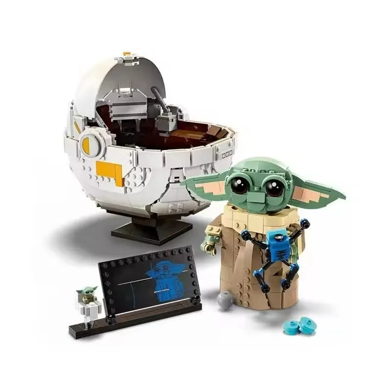 2025 Grogu with Hover Pram 1048PCS Building Block Set – Cartoon Series Model Compatible with Lego 75403 – Children’s Collectible Gift Toy