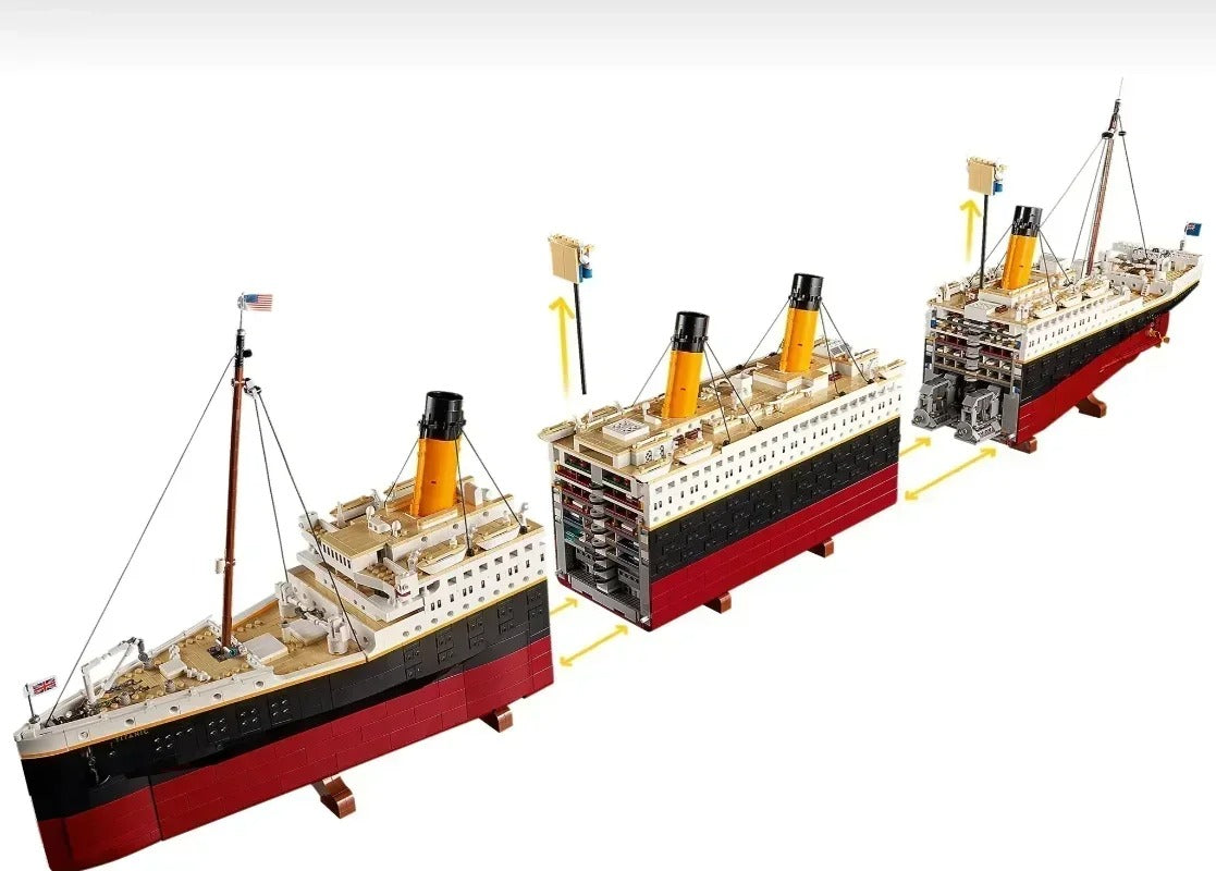 Titani Compatible 10294 Titanic Large Cruise Boat Building Blocks – 9090pcs