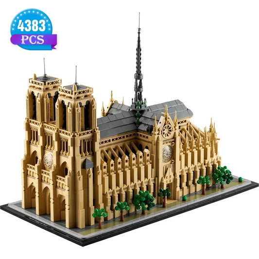 Notre Dame Cathedral Architecture Building Blocks Model Kit 21061 – City Landmark Series for Adult Collection Display & Birthday Gift