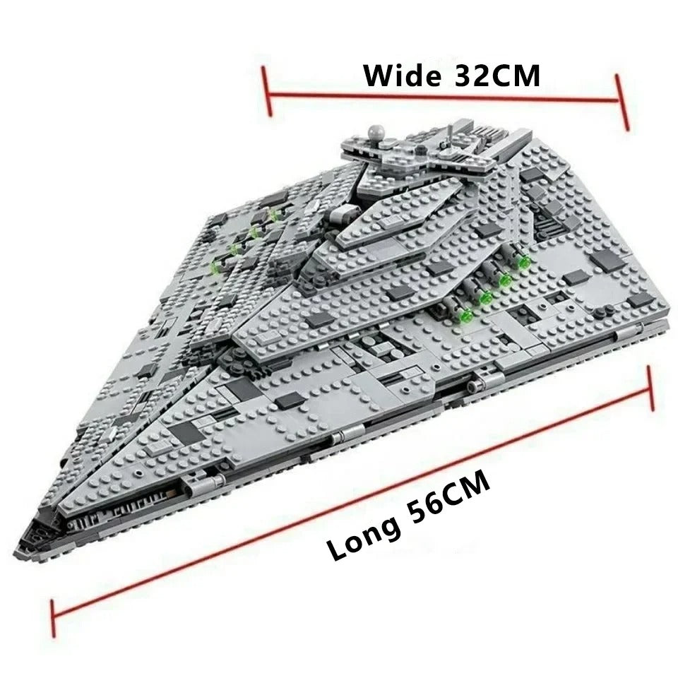 New Destroyer Space Starship 75190 Compatible Building Blocks Set – DIY Fighter Spaceship Model Toy Birthday Gift for Kids